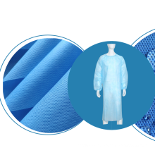 Polypropylene 45gsm material SMS non woven fabric for gown ,can be customized